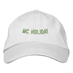 MC Holiday Celebrate Winter Season White-Hat Super Embroidered Baseball Cap