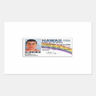 Mc Lovin card Rectangular Sticker