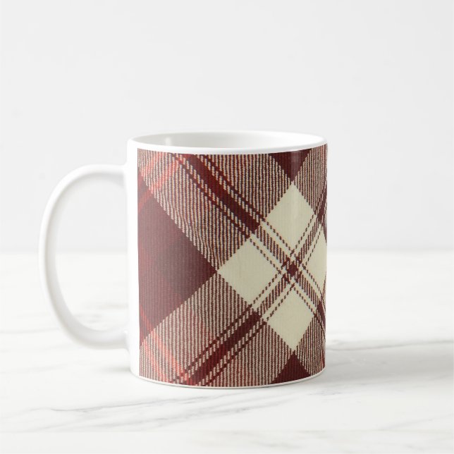 McAleer Gigha Cherry Tartan Mug (Left)