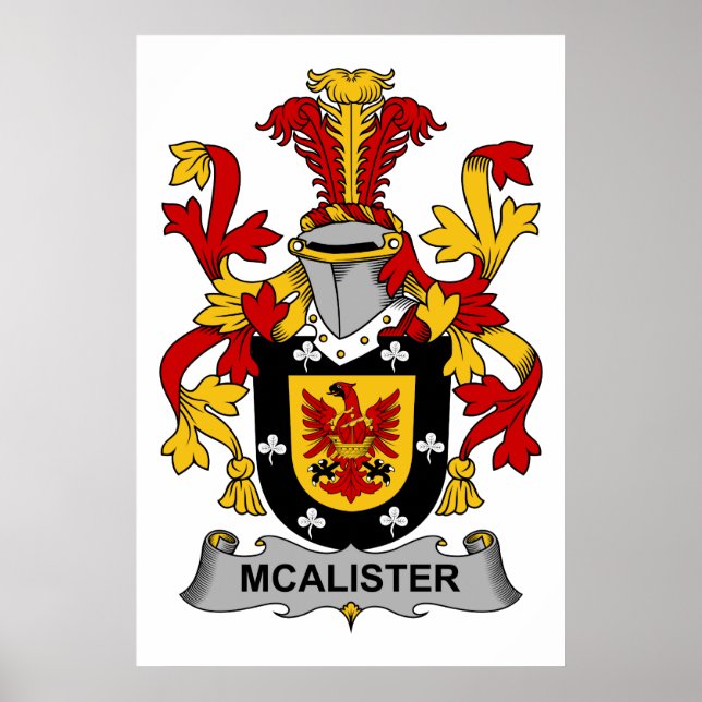 McAlister Family Crest Poster (Front)