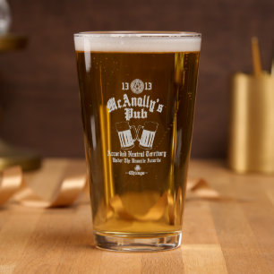McAnally's Pub Logo Pint Glass