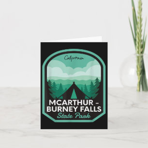 Mcarthur Burney Falls State Park Ca Camping Card