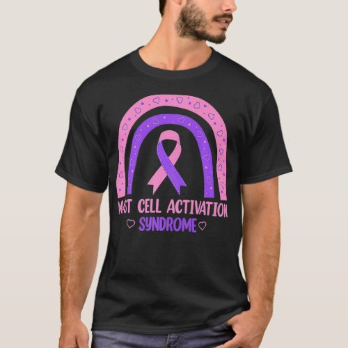 MCAS Mast Cell Activation Syndrome Awareness Ribbo T_Shirt