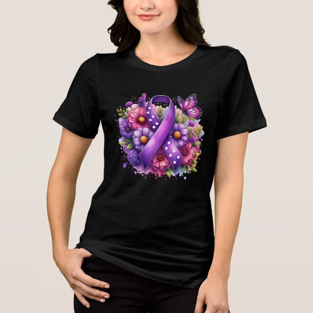 MCAS Warrior Mast Cell Awareness  Tri-Blend Shirt (Front)