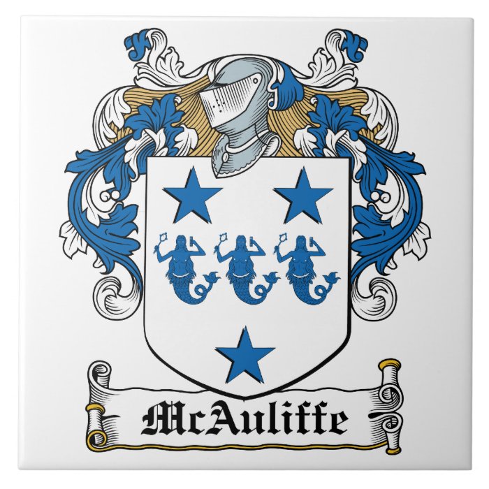 McAuliffe Family Crest Tiles