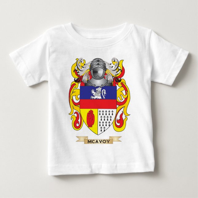 McAvoy Coat of Arms (Family Crest) Baby T-Shirt (Front)