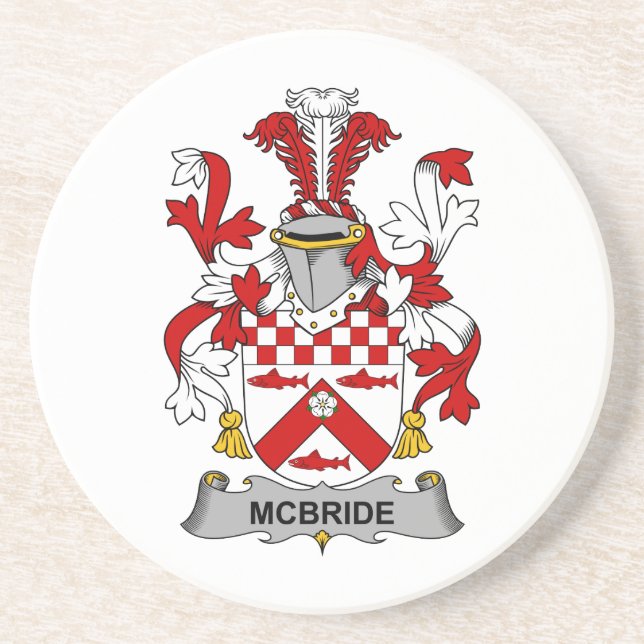 McBride Family Crest Coaster (Front)