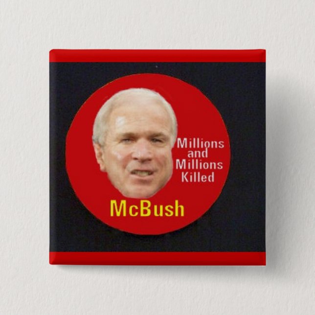 McBush Square Button (Front)