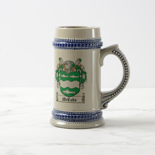 McCabe Family Crest Beer Stein (Right)