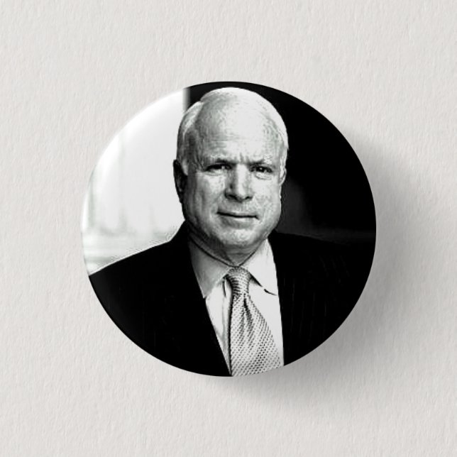 McCain B&W Button (Front)