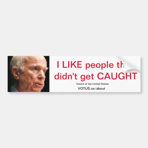 McCain Bumper Sticker