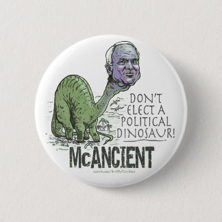 McCain Dinosaur Pinback Button