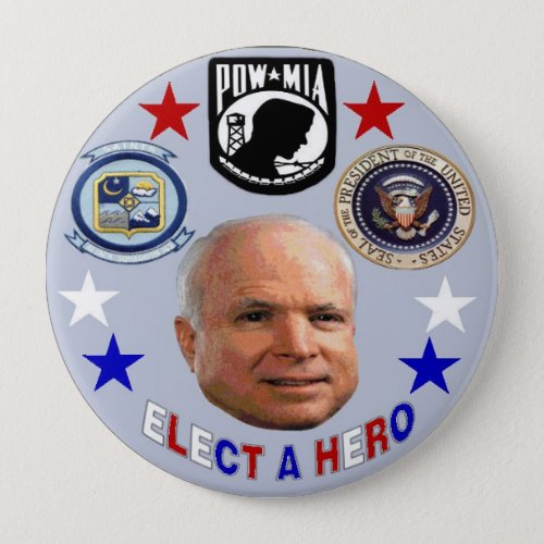 McCain Hero 4_Inch Button