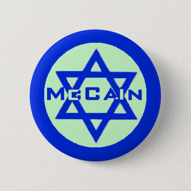 McCain JEWISH Button (Front)
