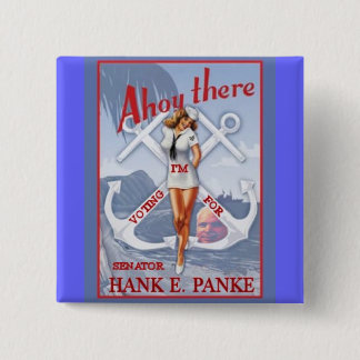 McCain Navy Pinup Square Button