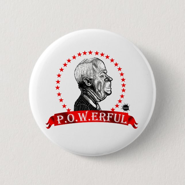 McCain P.O.W. Pinback Button (Front)