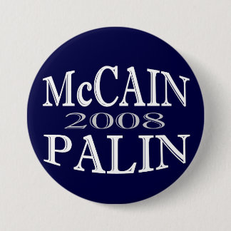 McCAIN PALIN 2008 Blue Button - FULL