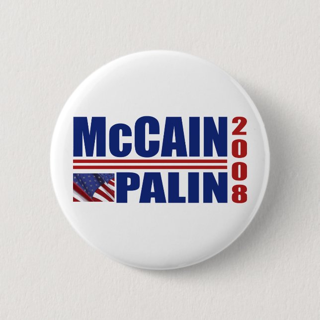 McCain Palin 2008 Button (Front)