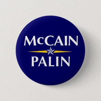 MCCAIN PALIN 2008 PINBACK BUTTON