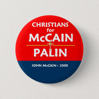 McCain Palin Christians Button