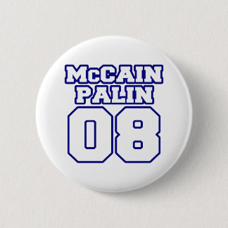 McCain Palin Jersey Pinback Button