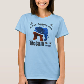 McCain Palin Reform Prosperity Peace Womens Shirt