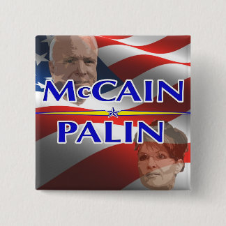 Mccain Palin Square Pin