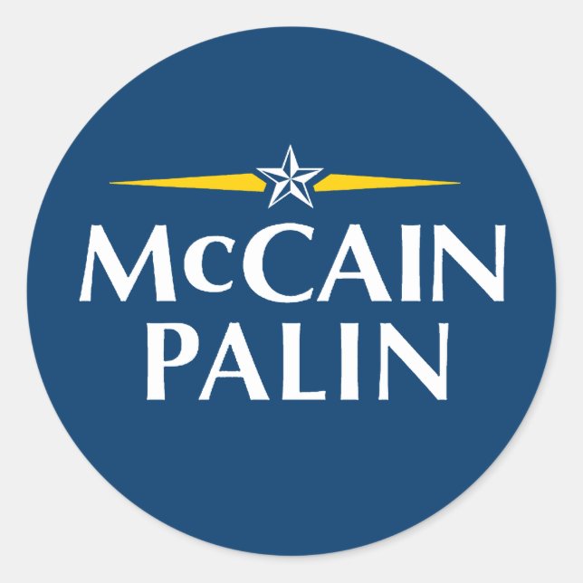 MCCAIN PALIN Sticker (Front)
