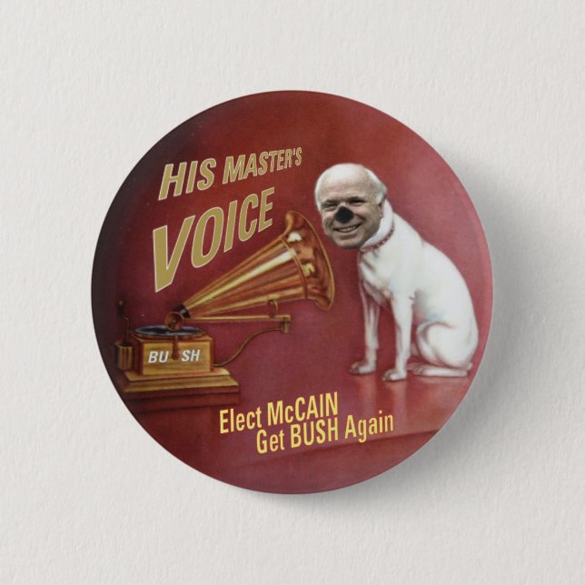McCain Pet Dog Button (Front)