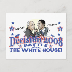 McCain vs Obama 2008 Postcard