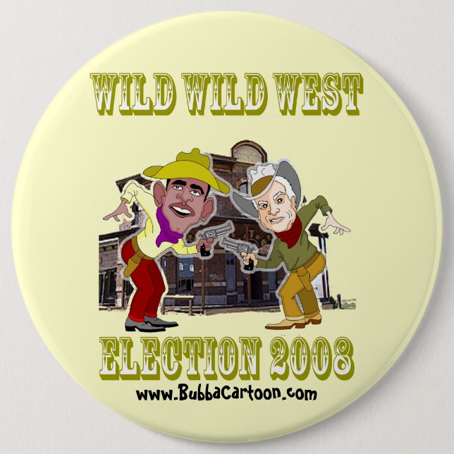McCain vs Obama Button - Customized (Front)