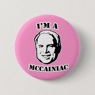McCainiac Button