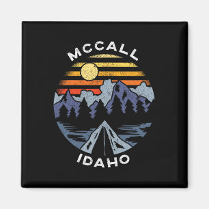 Mccall Idaho Mountains Vacation Camping Souvenir  Magnet
