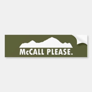 McCall Idaho Please Bumper Sticker
