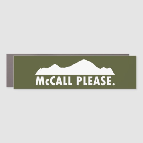 McCall Idaho Please Car Magnet
