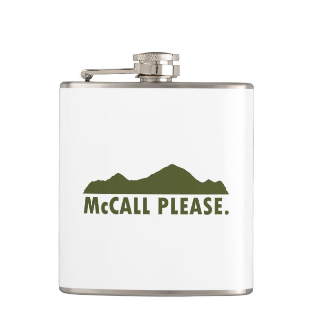 McCall Idaho Please Flask (Front)