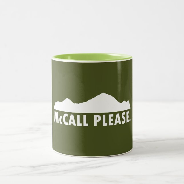 McCall Idaho Please Two-Tone Coffee Mug (Center)
