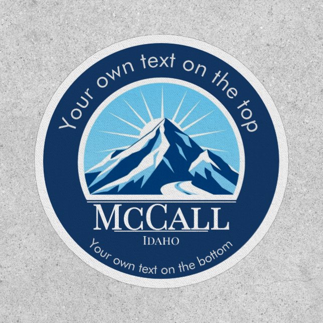 McCall Idaho ski Mountain hiking  Patch (Front)