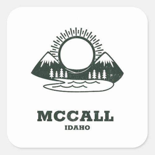 McCall _ Idaho Square Sticker