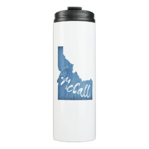 McCall Idaho Wood Grain Thermal Tumbler