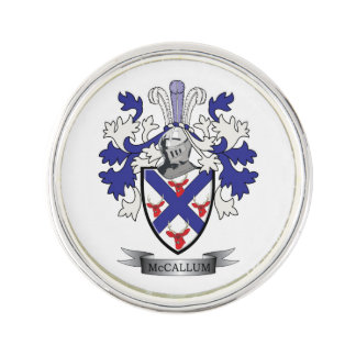 McCallum Family Crest Coat of Arms Pin