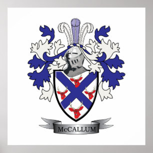 McCallum Family Crest Coat of Arms Poster