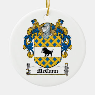 McCann Family Crest Ceramic Ornament