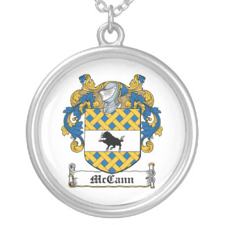 McCann Family Crest Silver Plated Necklace