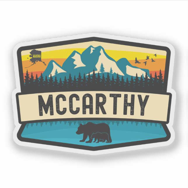 McCarthy, Alaska Sticker (Front)