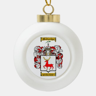 McCarthy Ceramic Ball Christmas Ornament