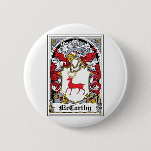McCarthy Family Crest Pinback Button