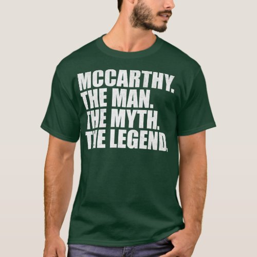 MccarthyMccarthy Family name Mccarthy last Name Mc T_Shirt