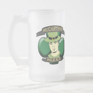 mccarthyspaleale1 frosted glass beer mug