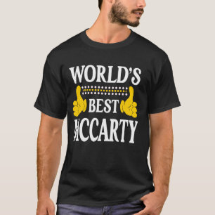 McCarty Surname Team Family Last Name World's Best T-Shirt